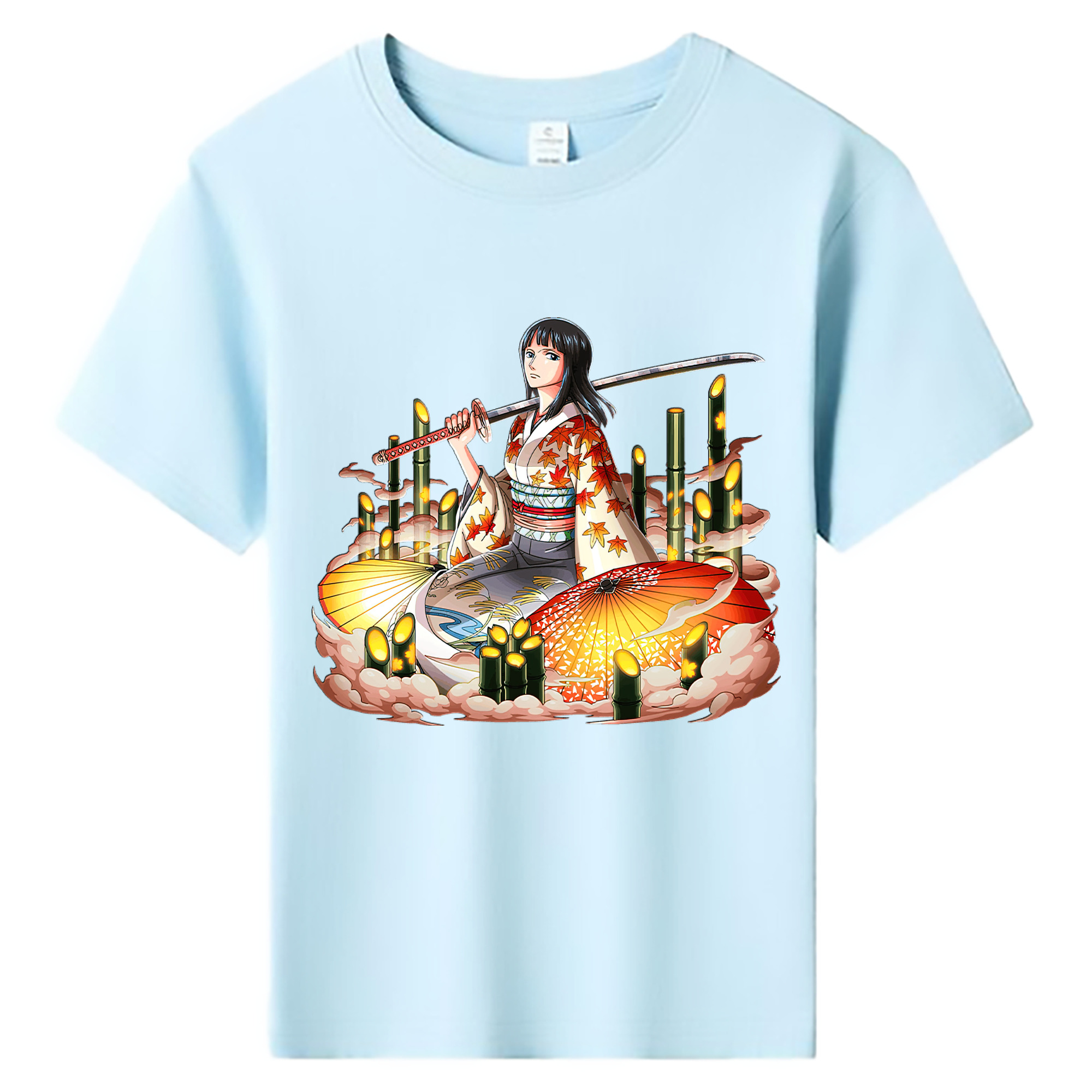 ワンピース ニコ・ロビン ONE PIECE Nico Robin 綿100％キッズTシャツ（フロントプリント）